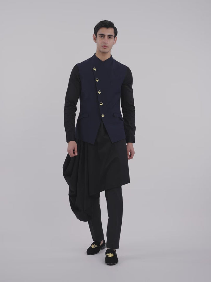 Midnight Regalia Nehru Jacket