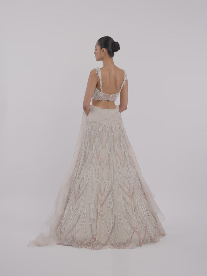 The Art Nouveau Lehenga