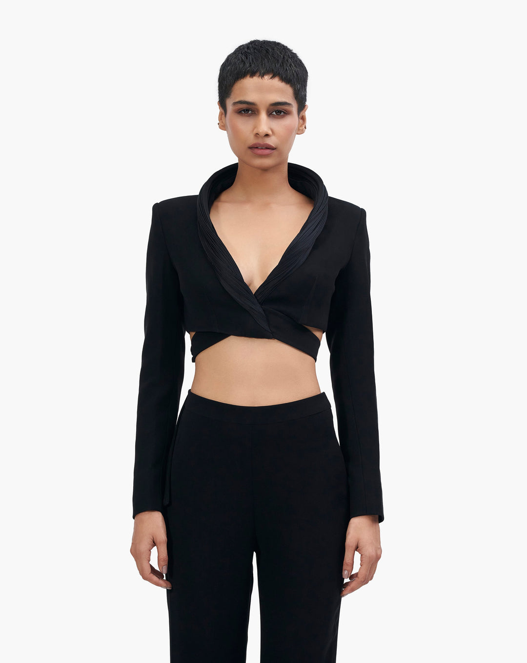 The Concentric Black Cropped Tux
