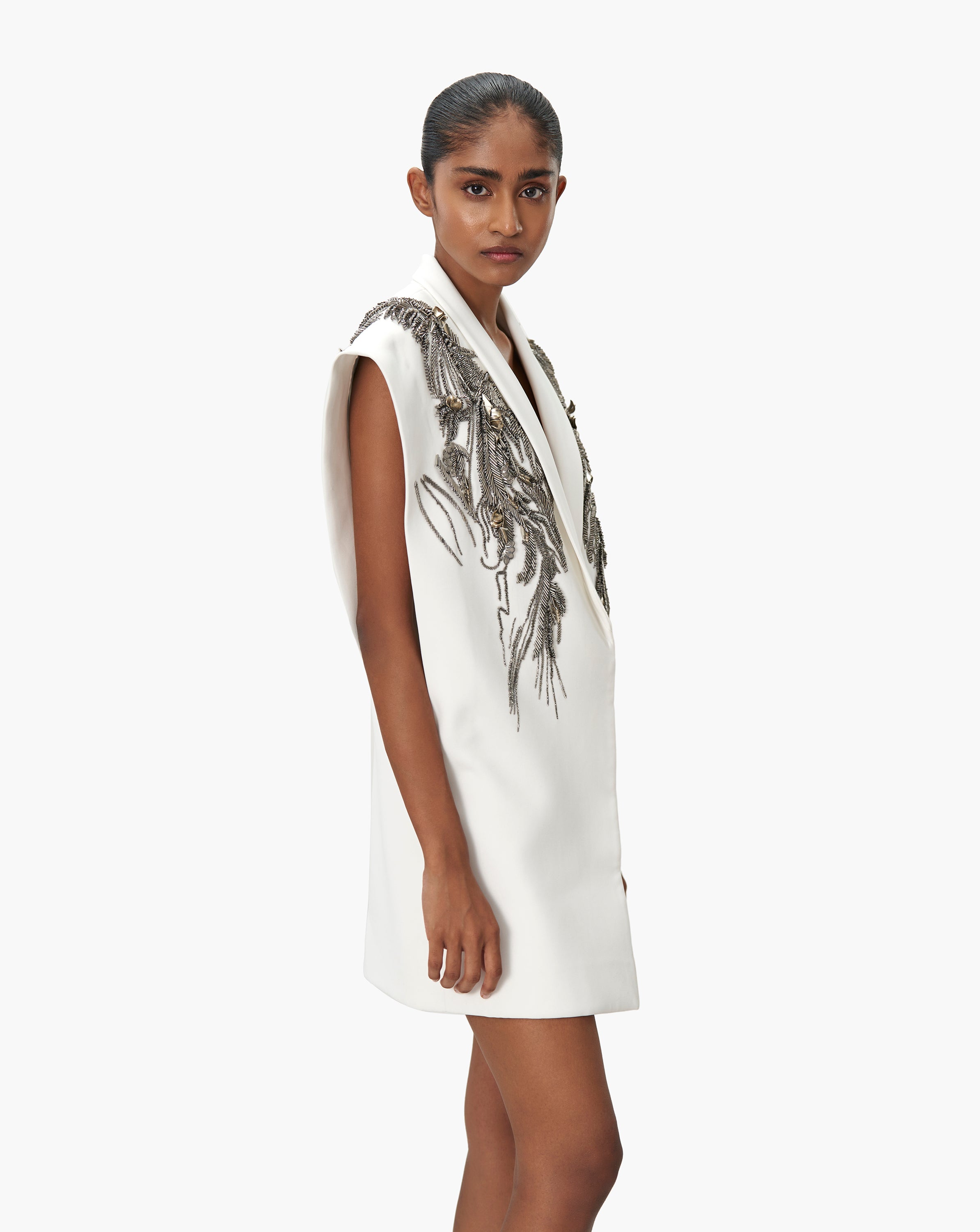 The Deconstructed Tuxedo Dress